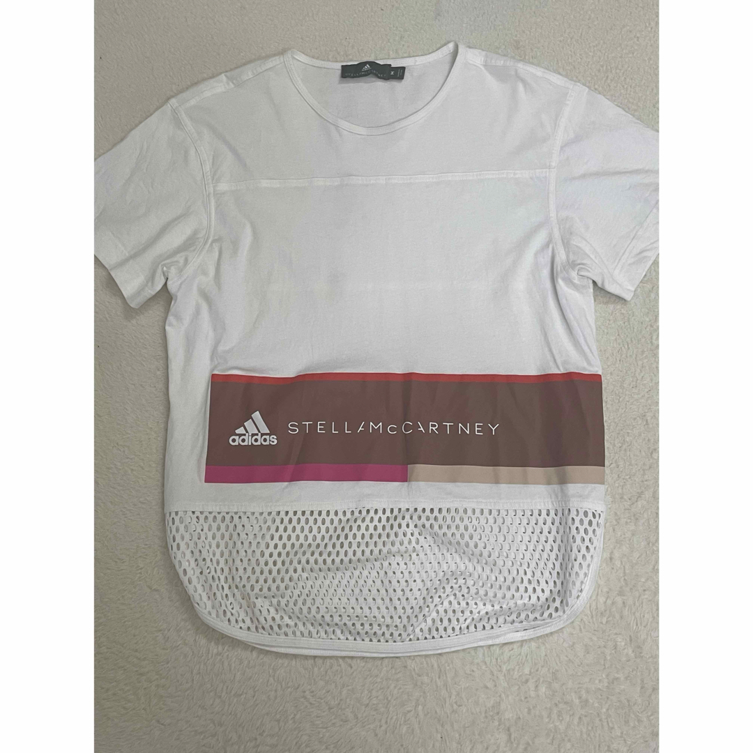 adidas by Stella McCartney(アディダスバイステラマッカートニー)のadidas by Stella McCartney　Tシャツ　裾メッシュ レディースのトップス(Tシャツ(半袖/袖なし))の商品写真