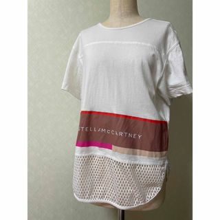 アディダスバイステラマッカートニー(adidas by Stella McCartney)のadidas by Stella McCartney　Tシャツ　裾メッシュ(Tシャツ(半袖/袖なし))