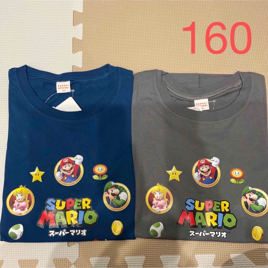 NO.3296 スーパーマリオ 半袖 Tシャツ 男の子 160 キッズ/ベビー/マタニティのキッズ服男の子用(90cm~)(Tシャツ/カットソー)の商品写真