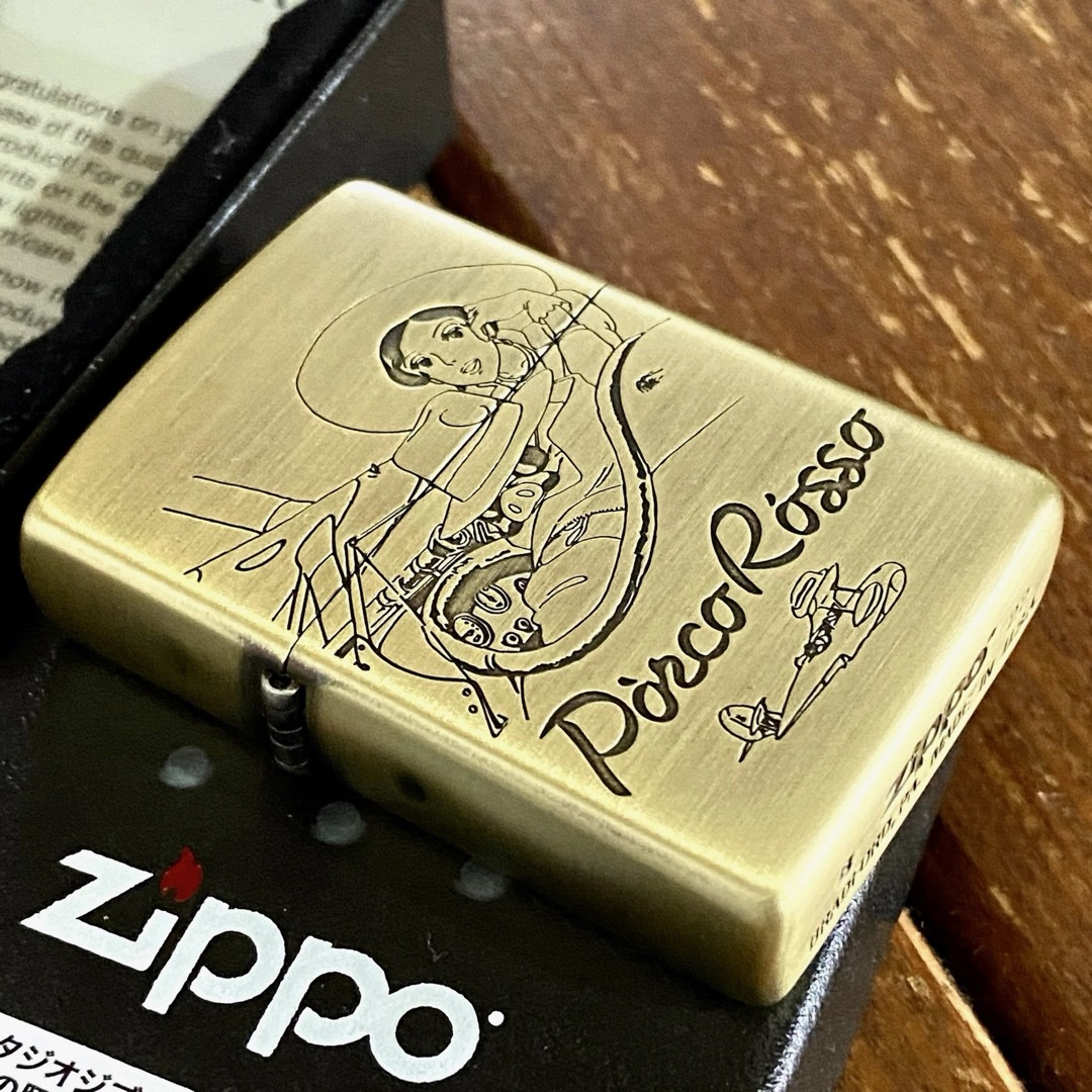 ZIPPO(ジッポー)のZippo 紅の豚 ポルコとジーナ ジブリ ジッポー オイルライター NZ-41 メンズのファッション小物(タバコグッズ)の商品写真