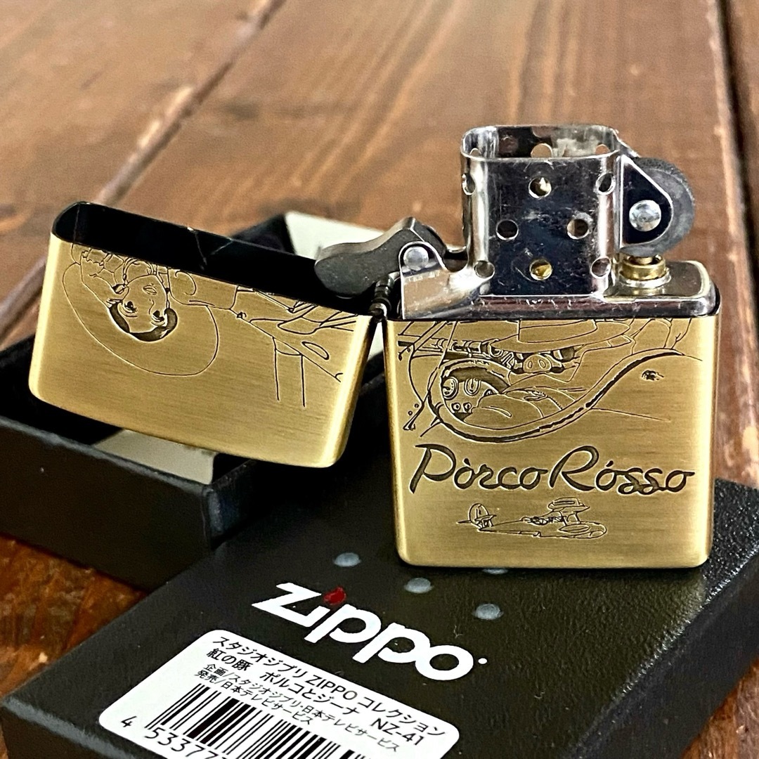 ZIPPO(ジッポー)のZippo 紅の豚 ポルコとジーナ ジブリ ジッポー オイルライター NZ-41 メンズのファッション小物(タバコグッズ)の商品写真