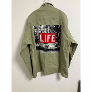 ZARA - ZARA LIFE ザラ 長袖ワークシャツ ワッペン シャツジャケット XL