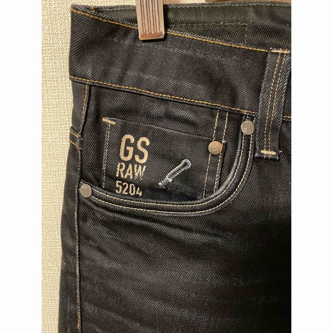 G-STAR RAW(ジースター)のG-STAR RAW 5204 DENIM 色落ち アタリ ハチノス 有り メンズのパンツ(デニム/ジーンズ)の商品写真