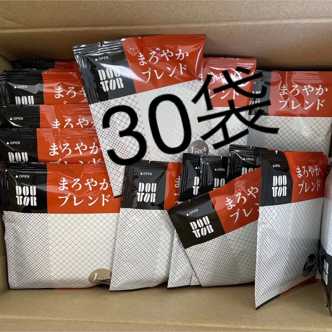 ドトール(ドトール)のドトールコーヒー　ドリップバッグ　ドリップコーヒー　まろやか　30袋 食品/飲料/酒の飲料(コーヒー)の商品写真