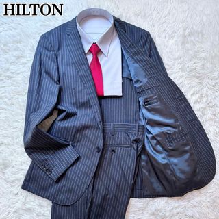 HILTON TIME - ヒルトン 2Bセットアップスーツ ビジネススーツ 背抜き 本切羽 グレー A6