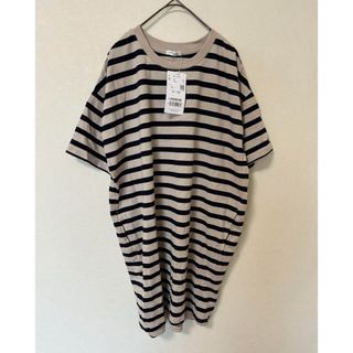 新品　ハニーズ　シネマクラブ　ボーダー半袖Tシャツ　ロング丈　Mサイズ