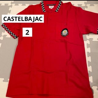 カステルバジャック(CASTELBAJAC)のカステルバジャック CASTELBAJAC ゴルフウェア　ポロシャツ　レッド(ポロシャツ)