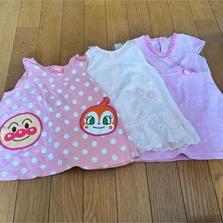 baiya80アンパンマンピンクワンピース女の子まとめ売り春夏ノースリーブ