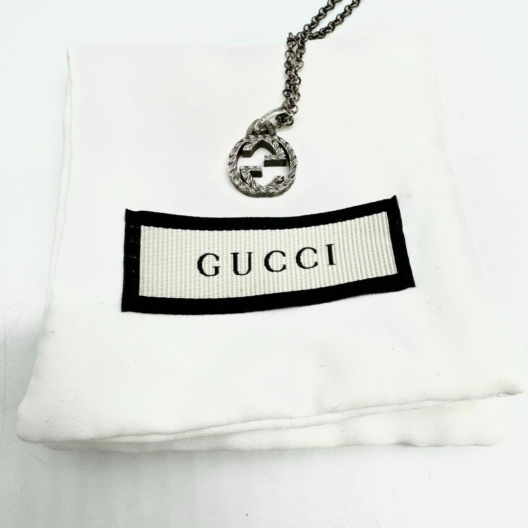 Gucci(グッチ)の【付属品付き・美品✨】グッチ アラベスク インターロッキングG ネックレス メンズのアクセサリー(ネックレス)の商品写真