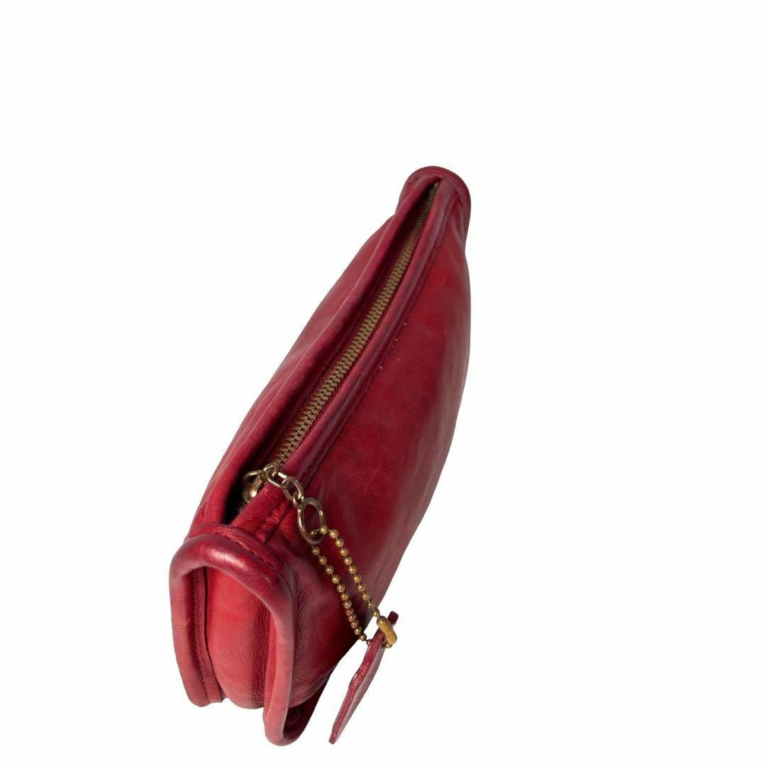 希少 美品 OLD COACH コーチ ポーチ 赤 レッド オールドコーチ 希少 美品 OLD COACH コーチ ポーチ 赤 レッド オールドコーチ