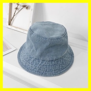 バケットハット レディース デニム 帽子 インディゴ UV対策 日よけ対策 人気(ハット)