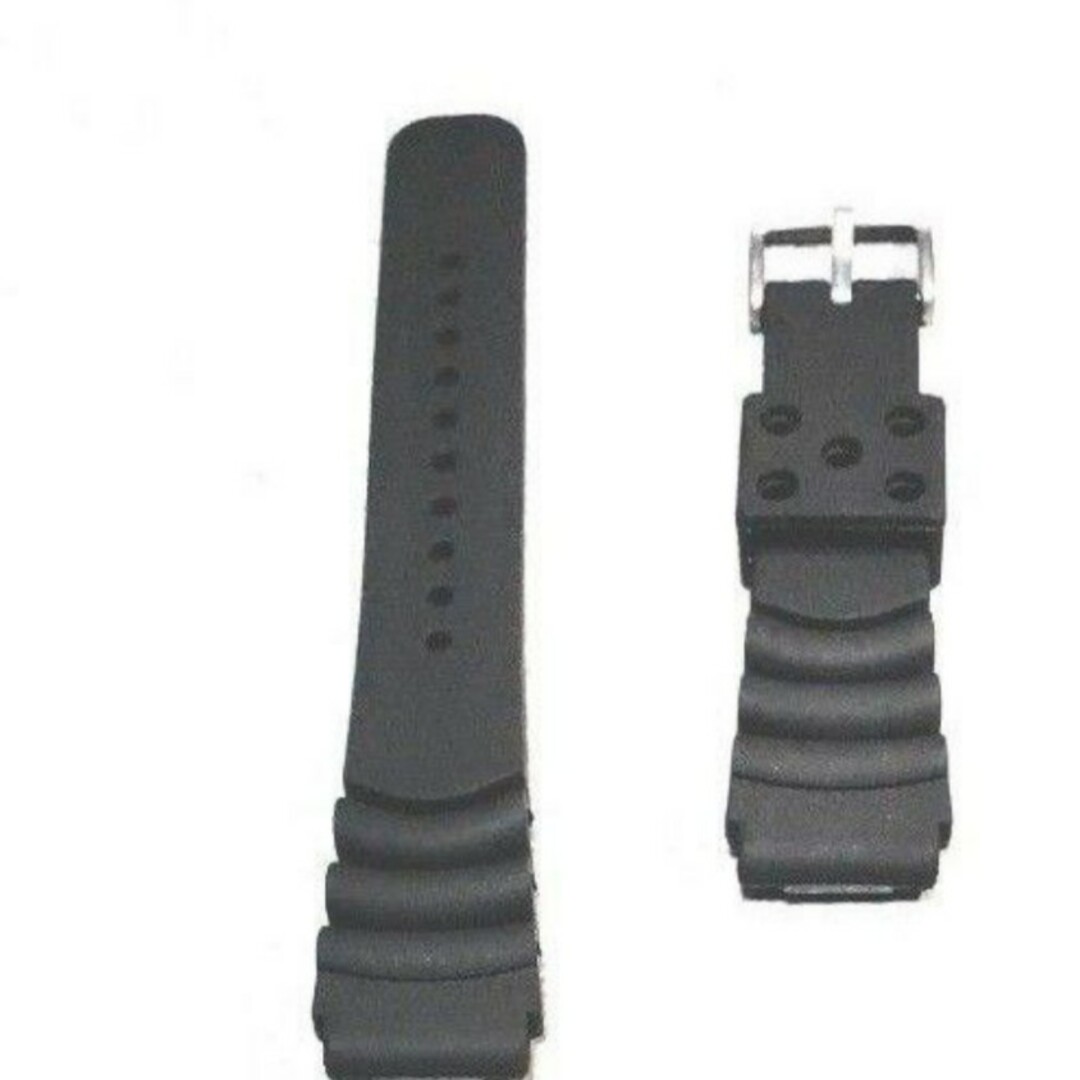 新品未使用品 ウレタンバンド ラバーベルトブラック 20mm【対応】SEIKO メンズの時計(ラバーベルト)の商品写真