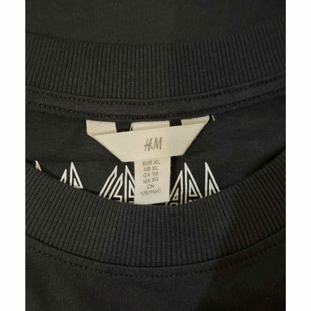 H&M(エイチアンドエム)の新品 H&M レオパード DEF LEPPARD Tシャツ XL レディースのトップス(Tシャツ(半袖/袖なし))の商品写真