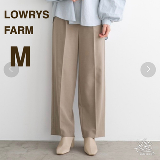 ローリーズファーム(LOWRYS FARM)のローリーズファーム M カジュアルパンツ ベージュ スラックス 薄手(カジュアルパンツ)