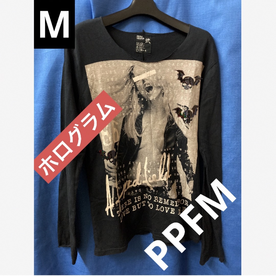 PPFM(ピーピーエフエム)の【ロックでパンクなデザイン！】PPFM ペイトンプレイス　カットソー　M メンズのトップス(Tシャツ/カットソー(七分/長袖))の商品写真