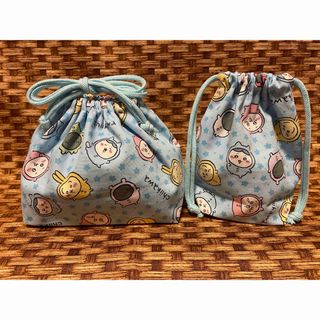 ★ちいかわ★パジャマ水色★お弁当袋＆コップ袋★ハンドメイド★