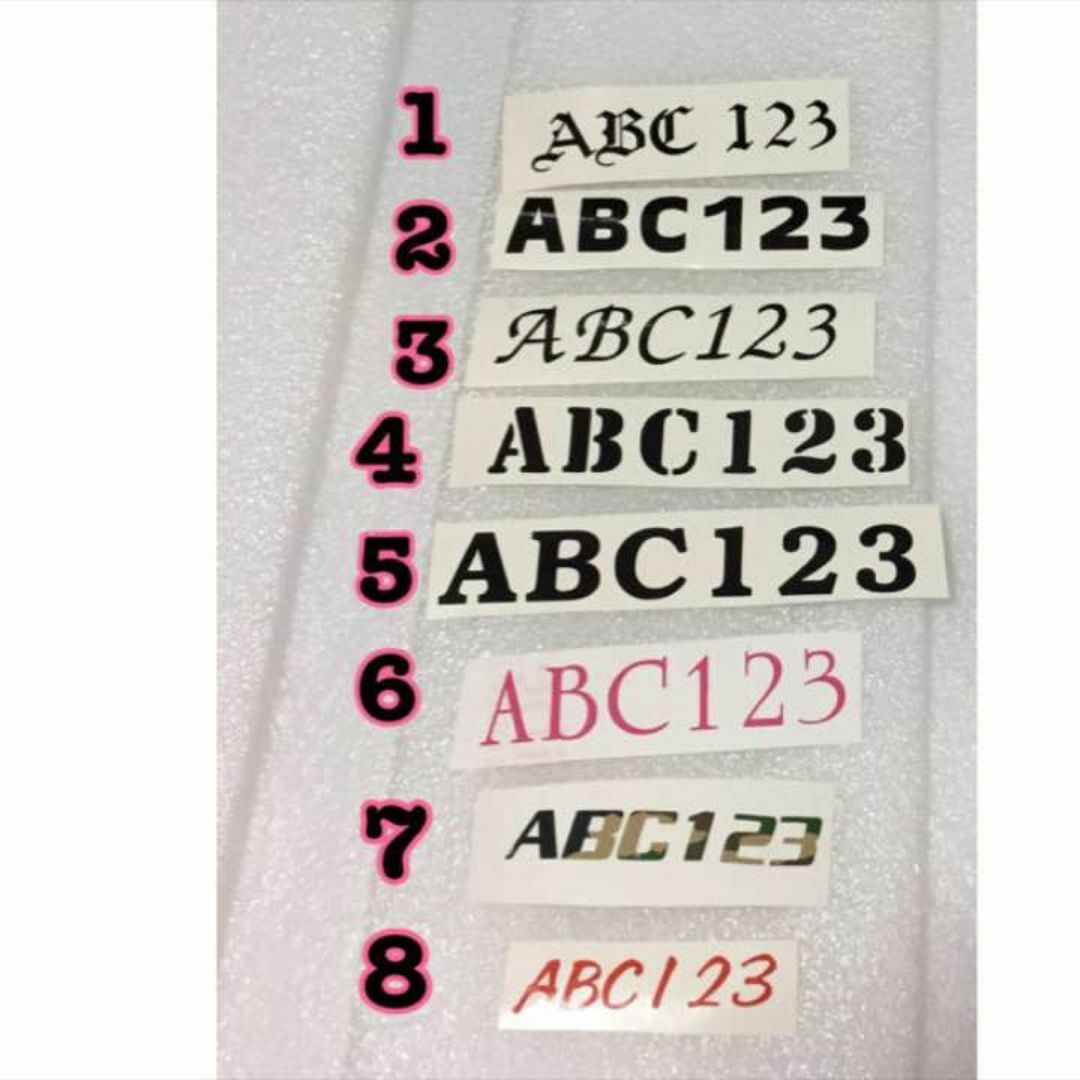 数字と文字のワッペン ハンドメイドのハンドメイド その他(その他)の商品写真