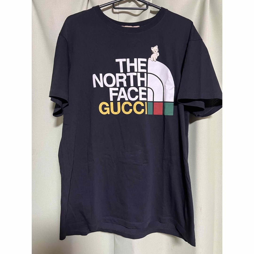 Gucci(グッチ)のGucci × The North Face ストライプ＆キャット  Tシャツ メンズのトップス(Tシャツ/カットソー(半袖/袖なし))の商品写真