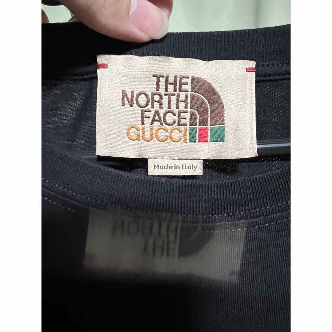 Gucci(グッチ)のGucci × The North Face ストライプ＆キャット  Tシャツ メンズのトップス(Tシャツ/カットソー(半袖/袖なし))の商品写真