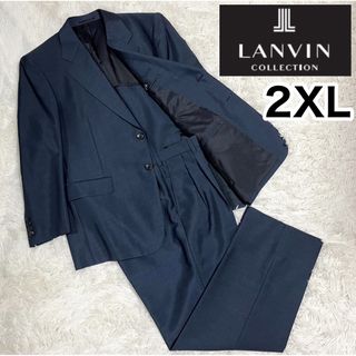 ランバンコレクション(LANVIN COLLECTION)の【美品】ランバンコレクション セットアップ スーツ モヘア&ウール 光沢(セットアップ)