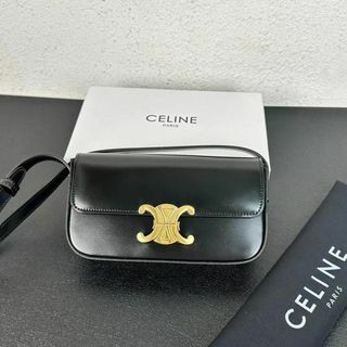 セリーヌ(celine)のCELINE セリーヌ ショルダーバッグ クロード / シャイニーカーフスキン(ショルダーバッグ)