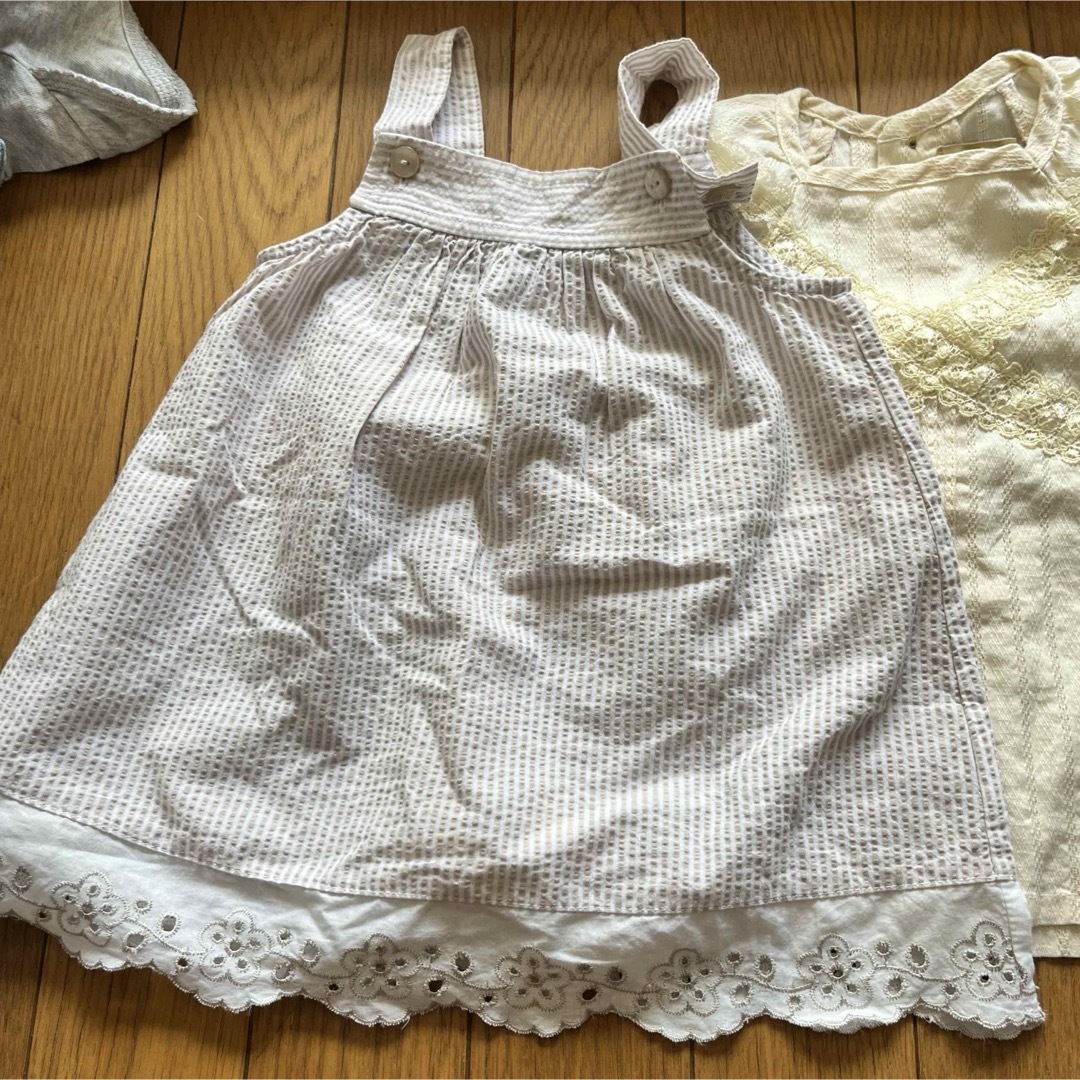 babyGAP(ベビーギャップ)のbaiya80女の子まとめ売り春夏ワンピースTシャツノースリーブシャツチュニック キッズ/ベビー/マタニティのベビー服(~85cm)(Ｔシャツ)の商品写真