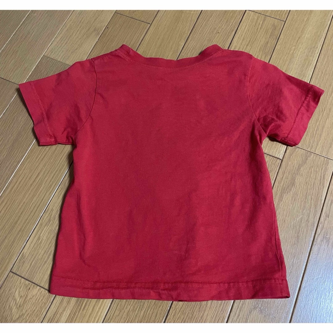 キッズデニムサロペット100cm+エルモTシャツ110cm マリオコーデ キッズ/ベビー/マタニティのキッズ服女の子用(90cm~)(Tシャツ/カットソー)の商品写真