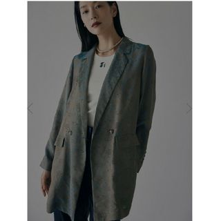 アメリヴィンテージ(Ameri VINTAGE)のMEDI ALICIA JACQUARD JACKET(ノーカラージャケット)