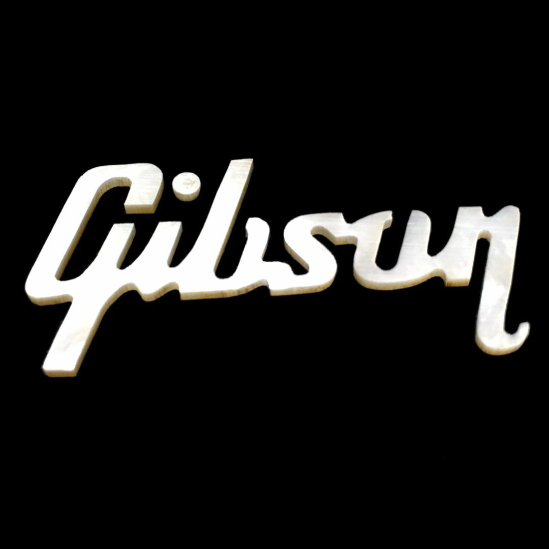 Gibson 補修用 ロゴ （1.5 mm厚）ヒスコレスタイル 楽器のギター(エレキギター)の商品写真