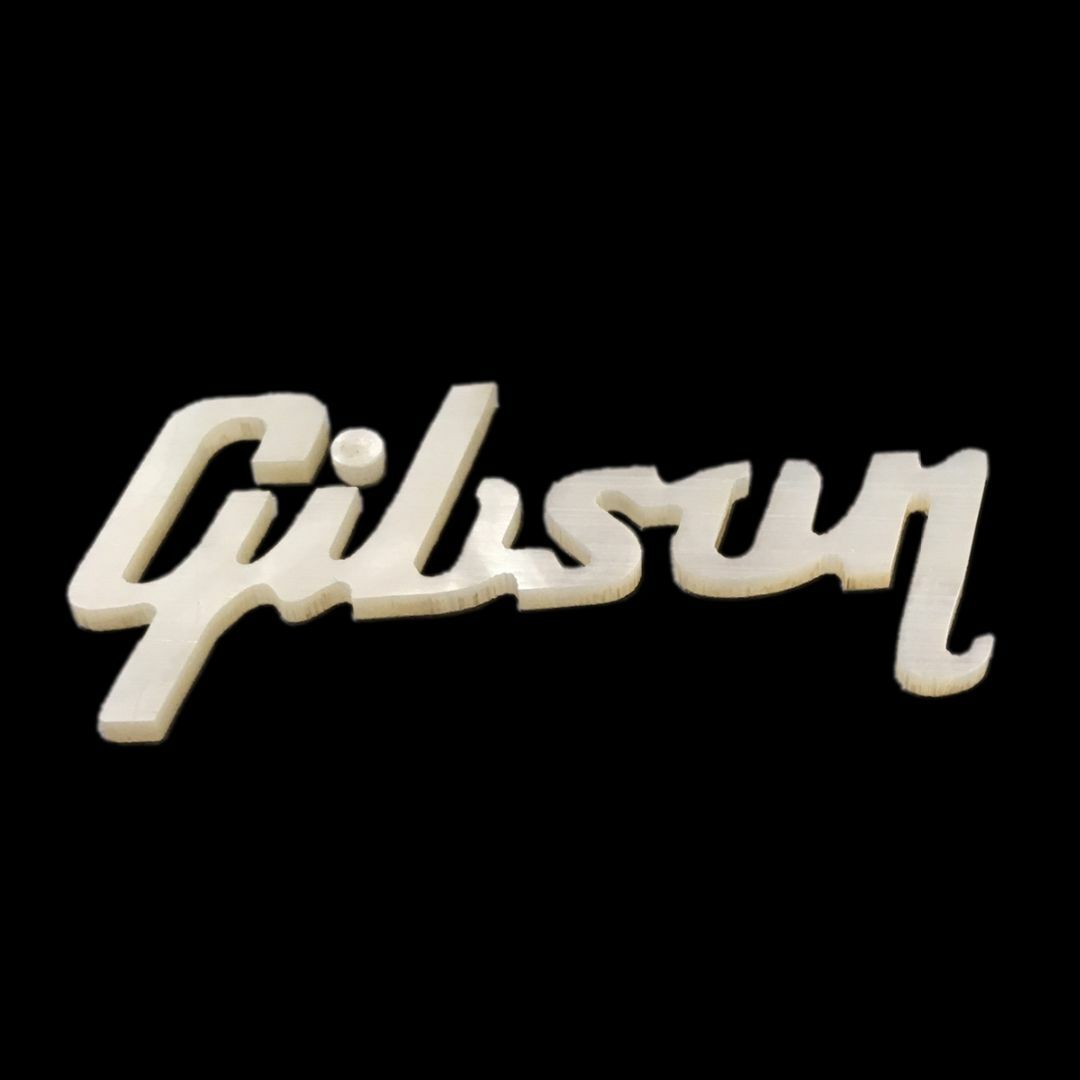 Gibson 補修用 ロゴ （1.5 mm厚）ヒスコレスタイル 楽器のギター(エレキギター)の商品写真