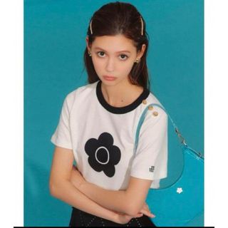 リリーブラウン(Lily Brown)のリリーブラウン　マリークワント　コラボ クラシックコンパクトTシャツ(Tシャツ(半袖/袖なし))