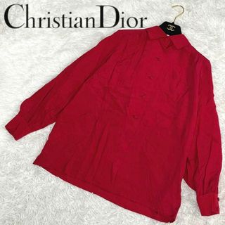 クリスチャンディオール(Christian Dior)の美品✨ Christian Dior テロテロ シルク シャツ vintage(シャツ/ブラウス(長袖/七分))