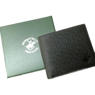 BEVERLY HILLS POLO CLUB（BHPC） - 【ビバリーヒルズポロクラブ】ワンポイントポニー レザー二つ折り財布