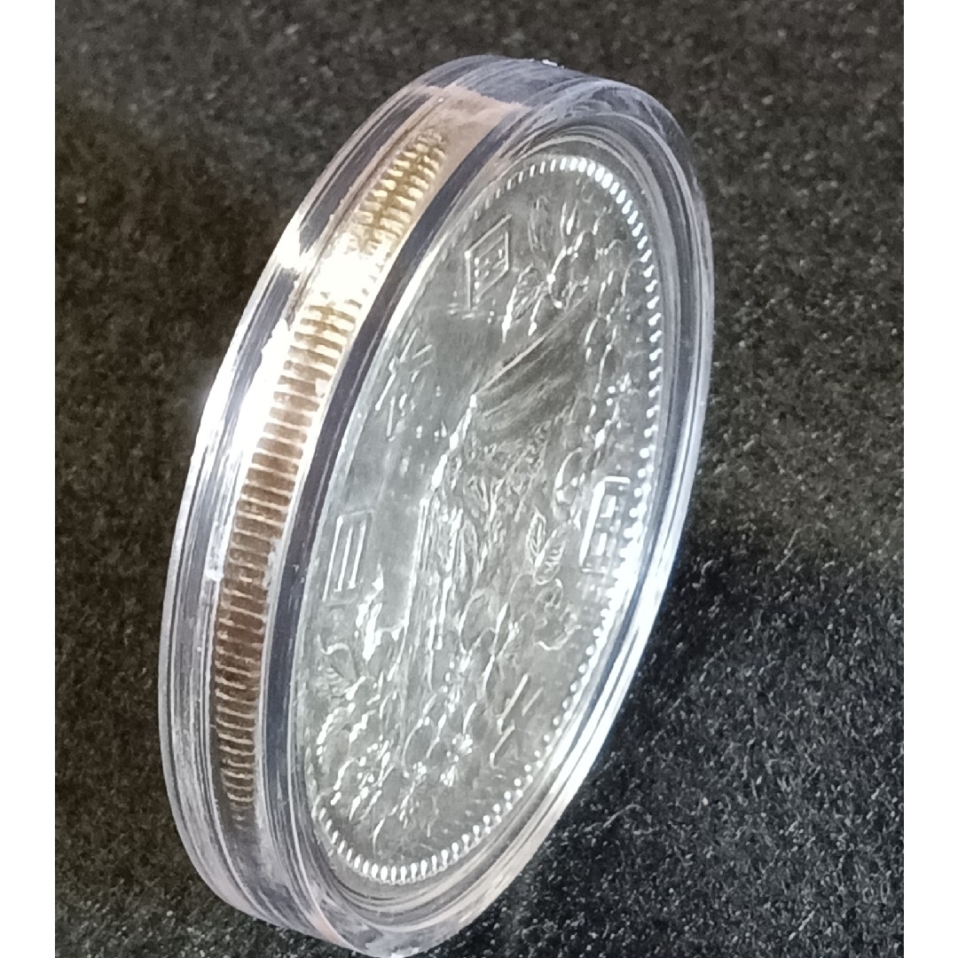 銀貨　東京オリンピック1.000円銀貨silver925カプセルホルダー入綺麗 エンタメ/ホビーの美術品/アンティーク(金属工芸)の商品写真