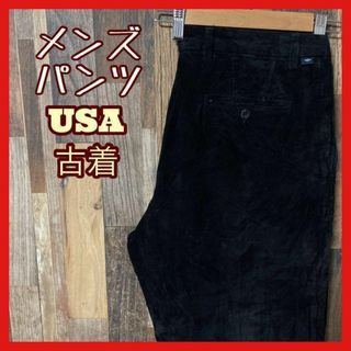 コーディロイ メンズ 黒 L 34 パンツ ブラック USA古着 90s(その他)