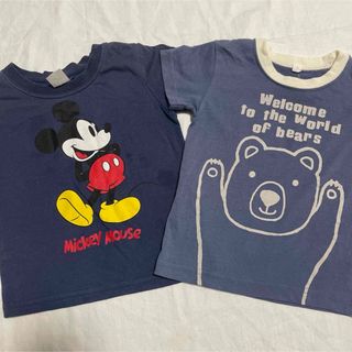 半袖　Tシャツ　90 男の子　まとめ売り　2枚　訳あり　保育園　幼稚園　キッズ(Tシャツ/カットソー)