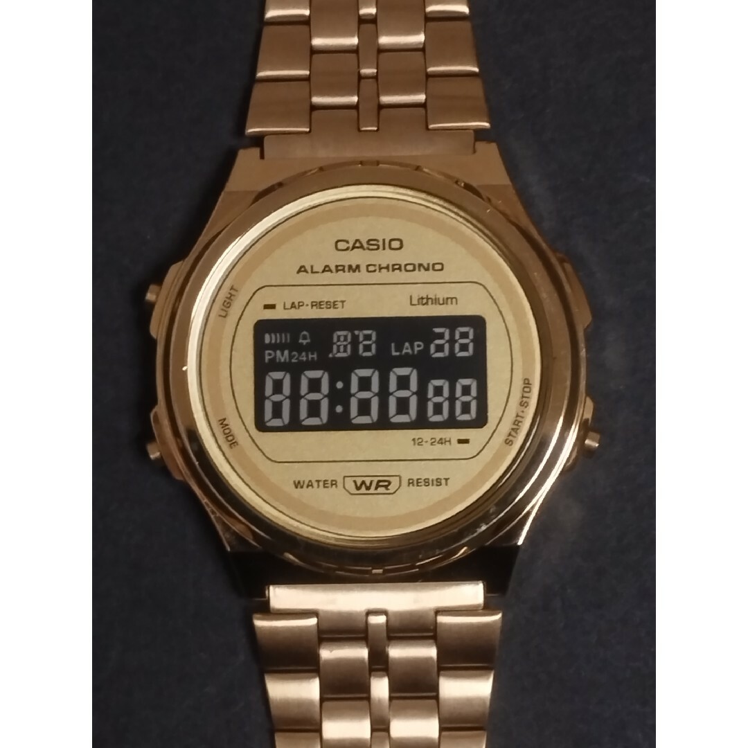 CASIO(カシオ)の【液晶ブラック反転】チープカシオ腕時計 A171WEG-9A メンズの時計(腕時計(デジタル))の商品写真