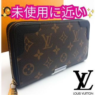 ルイヴィトン(LOUIS VUITTON)のルイヴィトン【未使用に近い】モノグラムレティーロジッピーウォレット長財布ブラック(長財布)