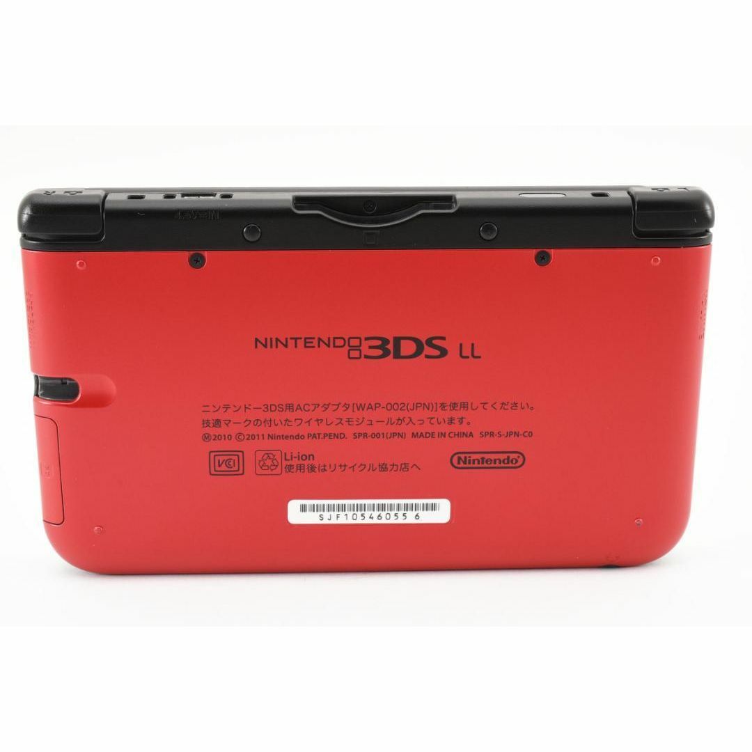 ニンテンドー3DS(ニンテンドー3DS)の【G0319】美品 完品 ニンテンドー3DS LL レッド×ブラック エンタメ/ホビーのゲームソフト/ゲーム機本体(携帯用ゲーム機本体)の商品写真