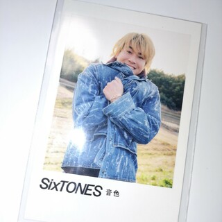 ストーンズ(SixTONES)のポラロイド風カード☆森本慎太郎(アイドルグッズ)