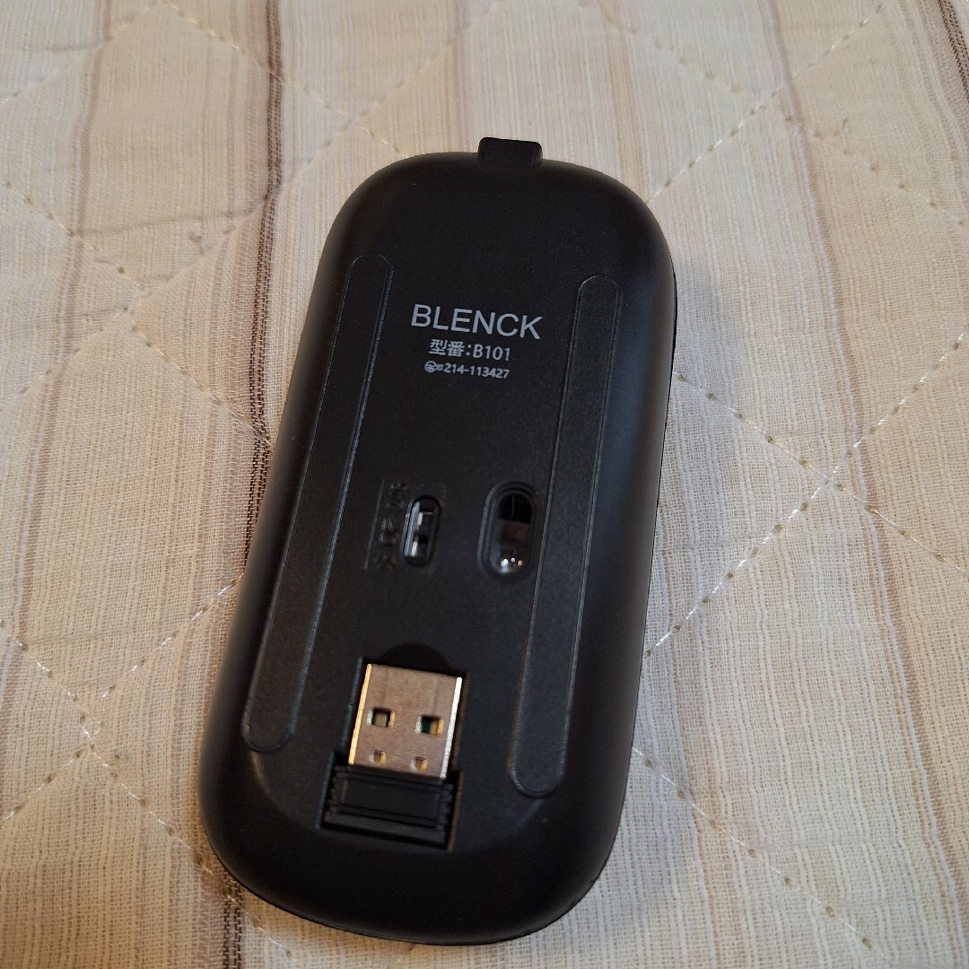 ワイヤレスマウス B-101 Bluetooth マウス 充電式 スマホ/家電/カメラのPC/タブレット(PC周辺機器)の商品写真
