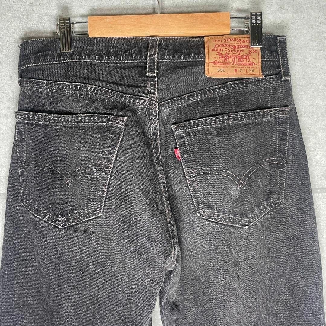 Levi's(リーバイス)の[古着]リーバイス 501　デニム　ブラックマジック　後染めブラック　USA製 メンズのパンツ(デニム/ジーンズ)の商品写真