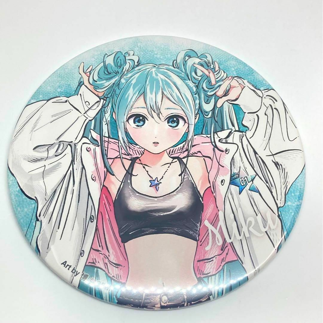 rockin’star コラボ 初音ミク 缶バッジ エンタメ/ホビーのアニメグッズ(バッジ/ピンバッジ)の商品写真