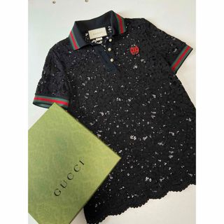 Gucci - GUCCI グッチ レディース レースポロシャツ サイズXS