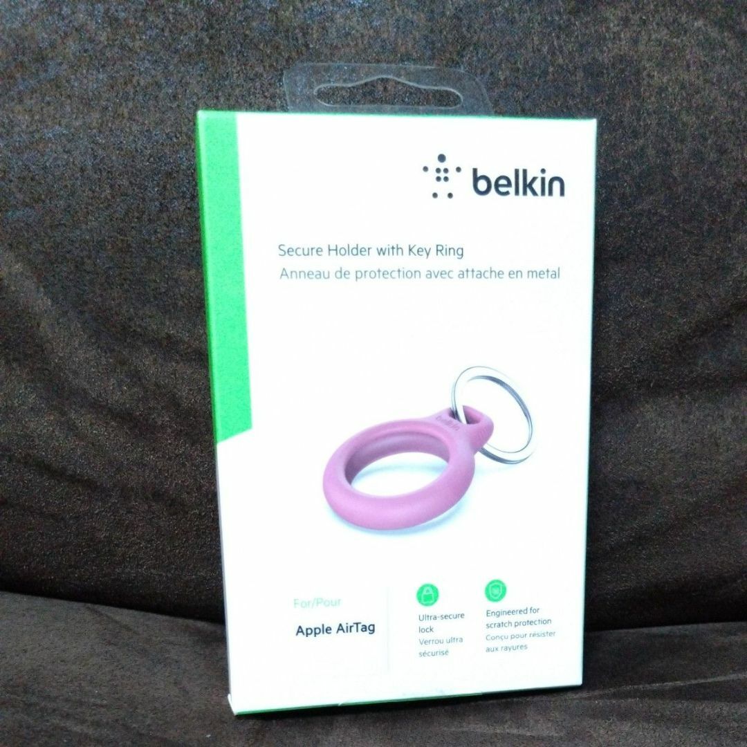 Belkin AirTag エアータグ キーリング　ピンク スマホ/家電/カメラのスマホアクセサリー(その他)の商品写真