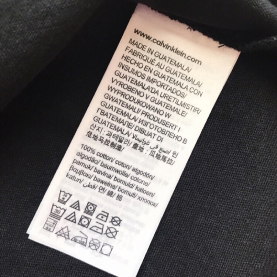 Calvin Klein(カルバンクライン)のレア 新品 カルバンクライン USA メンズ S ロゴ Tシャツ 黒 下着 メンズのトップス(Tシャツ/カットソー(半袖/袖なし))の商品写真