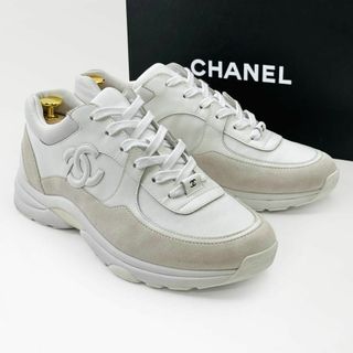 CHANEL - ★美品★シャネル スニーカー ココマーク トレーナーズ ランナー 白 メンズ