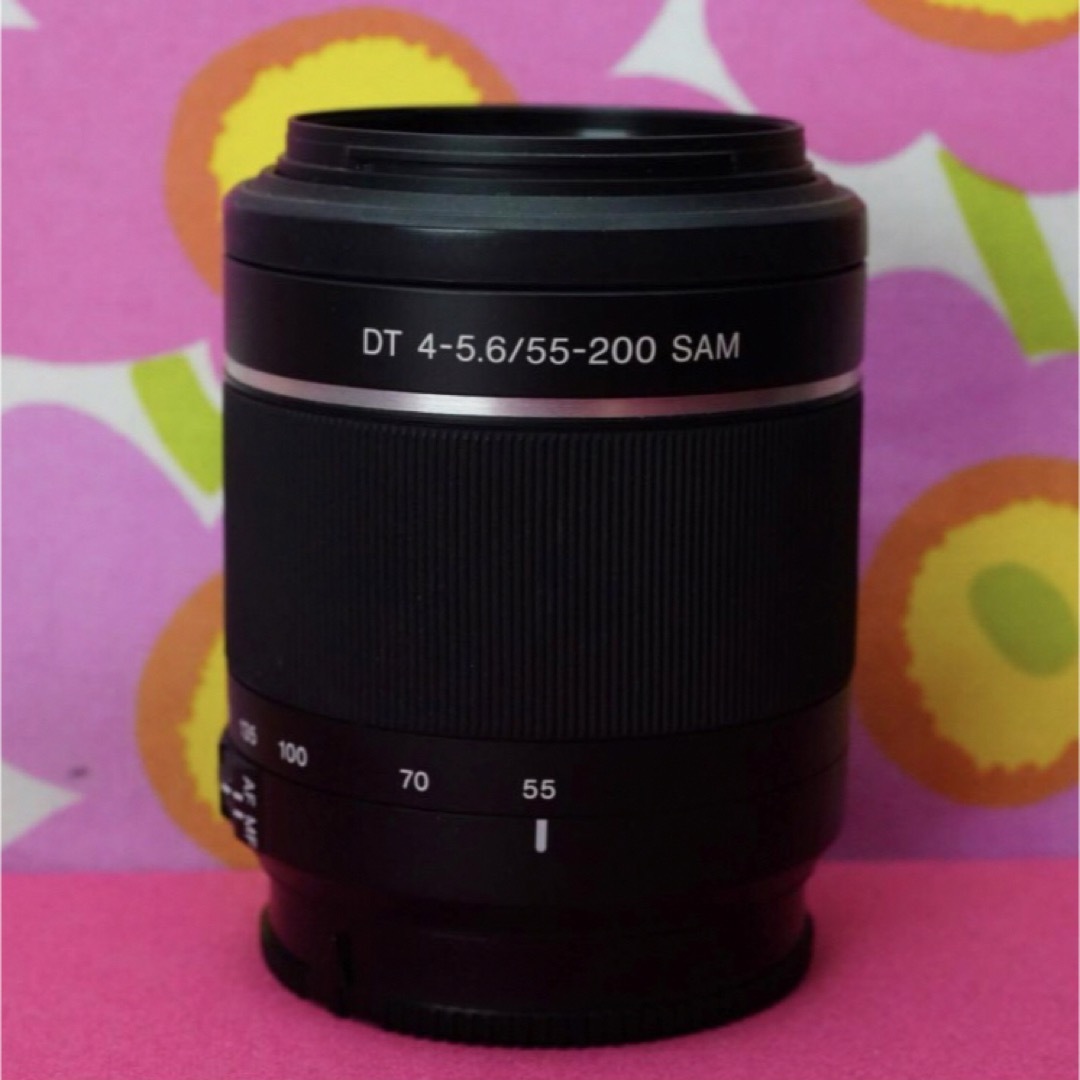 SONY(ソニー)の週末セール‼️SONY  望遠ズームDT 55-200mm F4-5.6 SAM スマホ/家電/カメラのカメラ(レンズ(ズーム))の商品写真