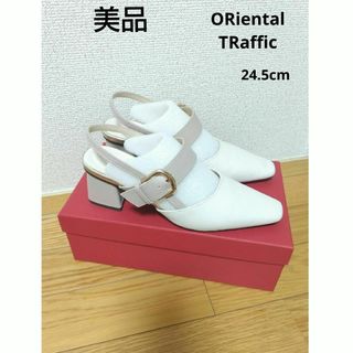 オリエンタルトラフィック(ORiental TRaffic)のORiental TRaffic パンプス/〈ベージュ〉24.5cm(ミュール)