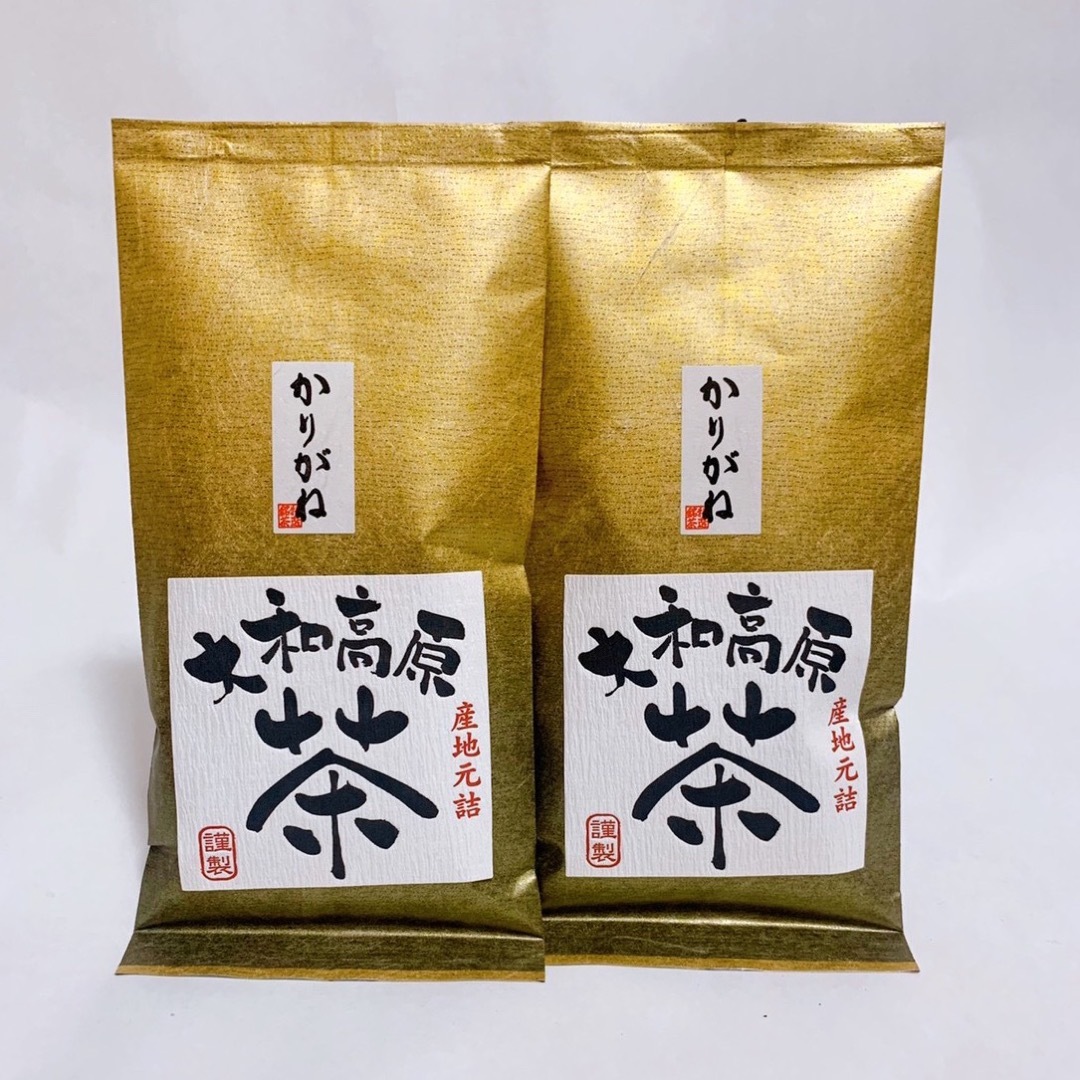 中尾農園　奈良県産　大和茶　かりがね　茎茶　2本 食品/飲料/酒の飲料(茶)の商品写真